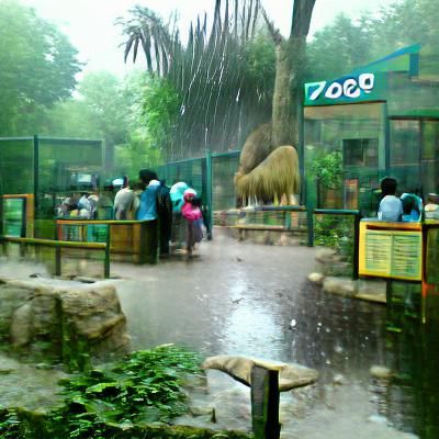 Heavy Rainfall at the Zoo