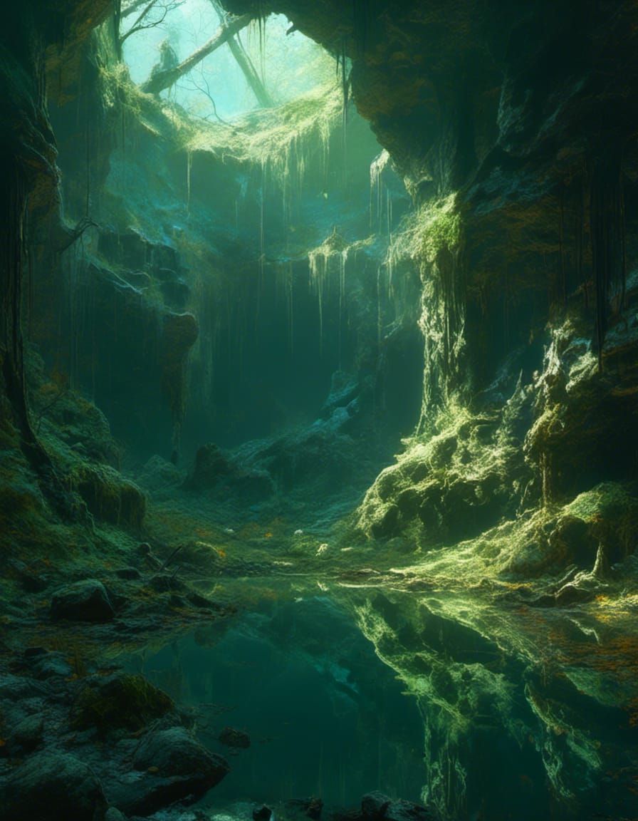 Breeding Pool Underground in Maximalist Style