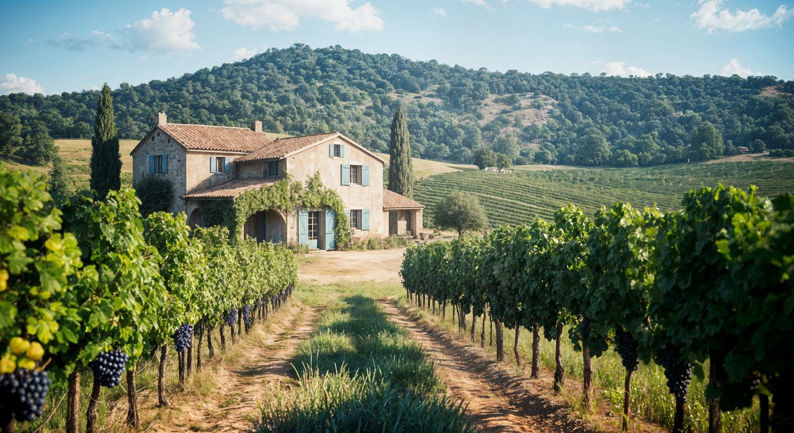 Picturesque Provence Farmhouse Among Vineyards