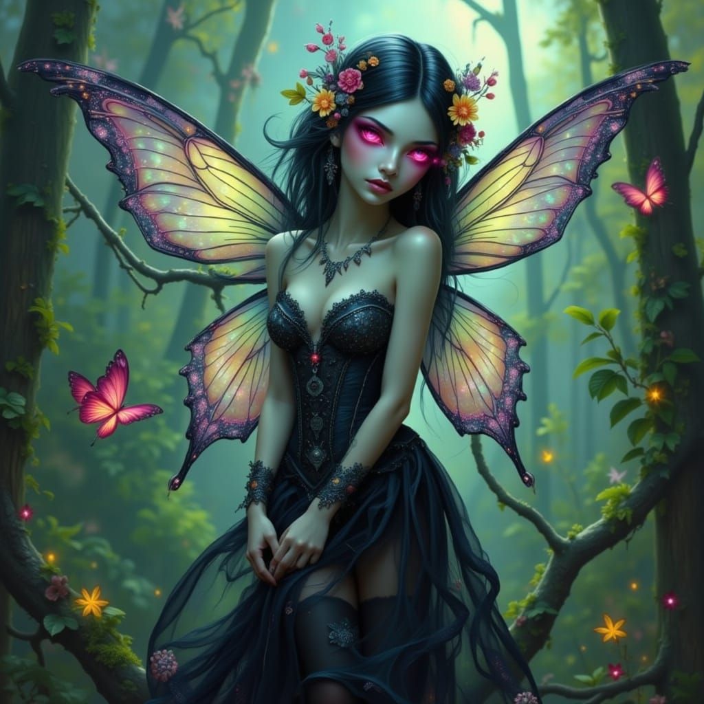 Fairy, a little bit of Goth and a little by of Cyber