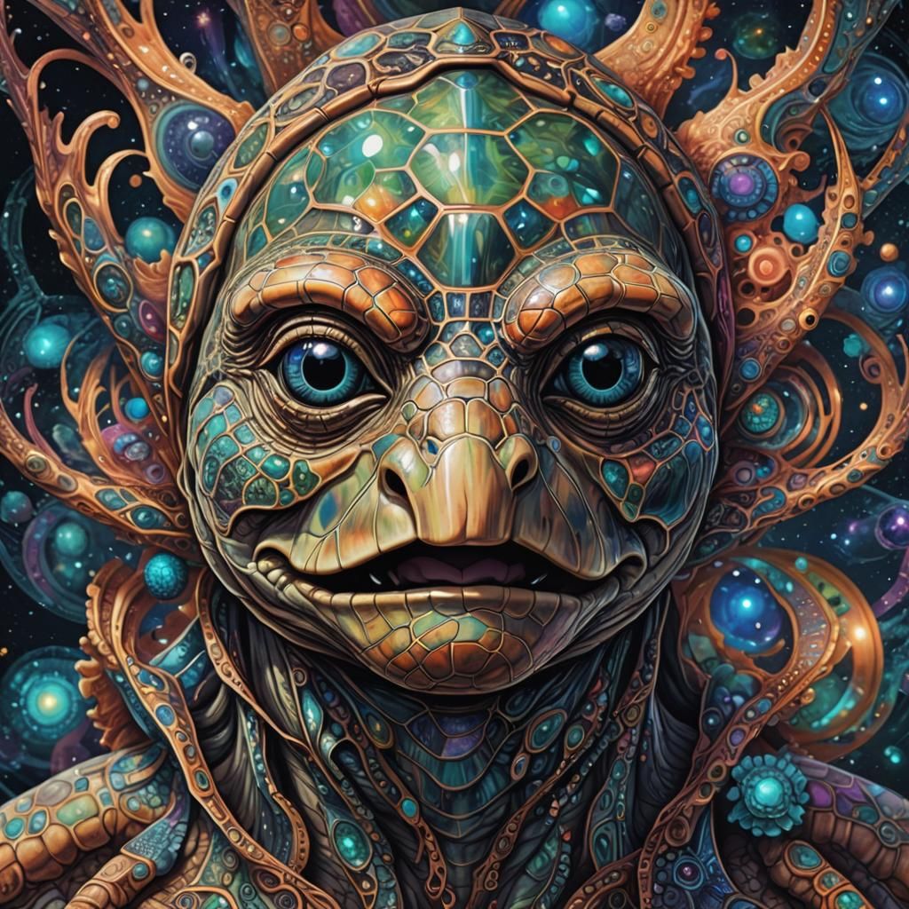 Tortoise Avatar. Beyond the Genometical Age, the soul creates the body.