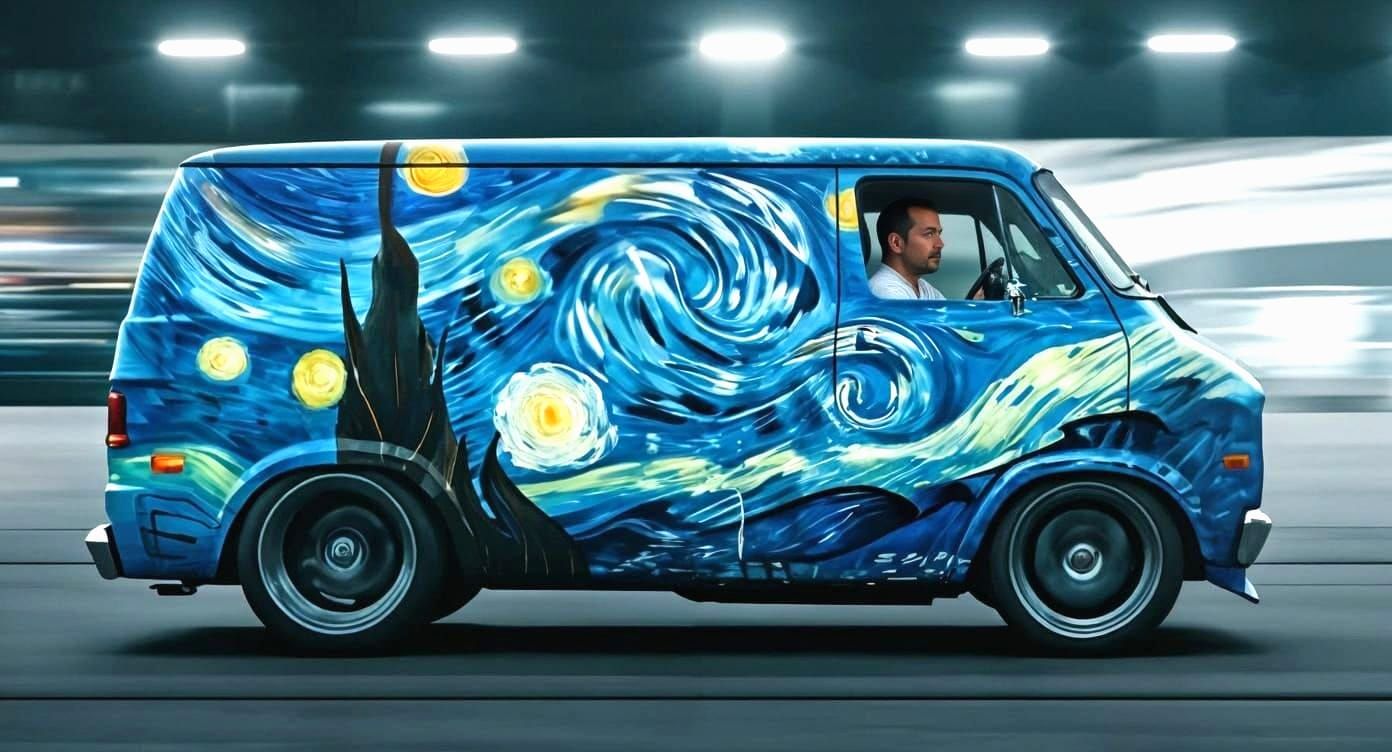 Photorealistic Driver Added to Van