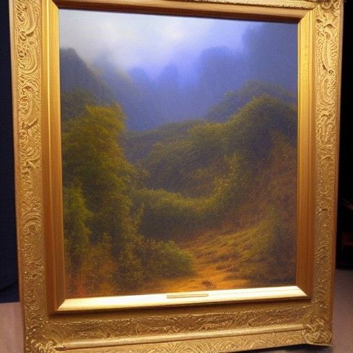 Peaceful Landscape in Oil Painting Style