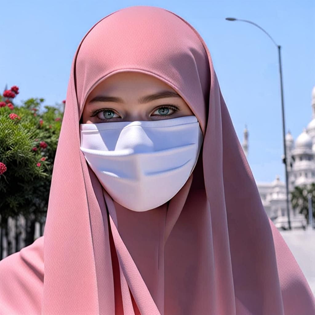 Woman Wearing Hijab in Natural Light