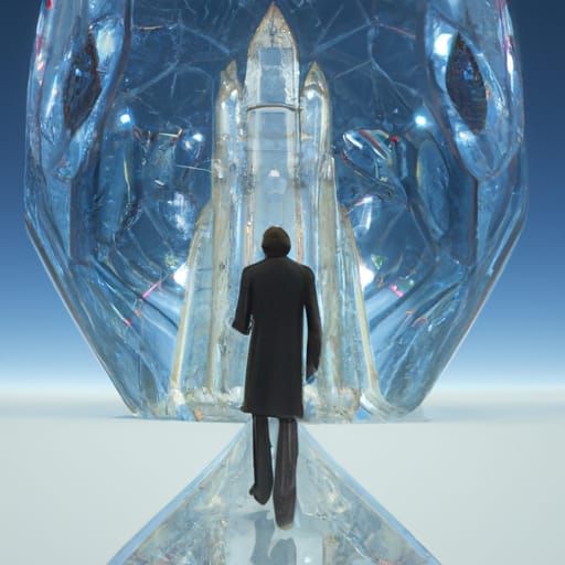 Futuristic Crystal Castle Architecture