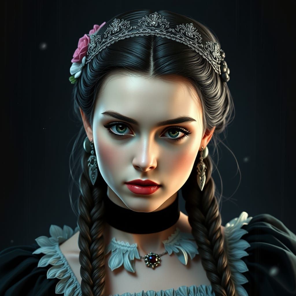 Wednesday Addams in Cinderella Splendor