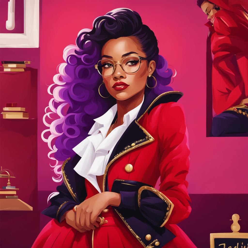 Vibrant Academic Art Portrait of a Woman