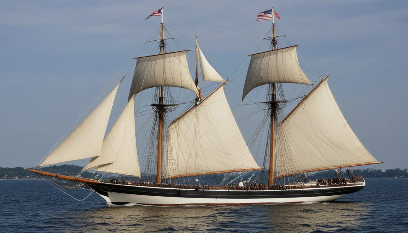 Historic Baltimore Clipper Schooner 1815