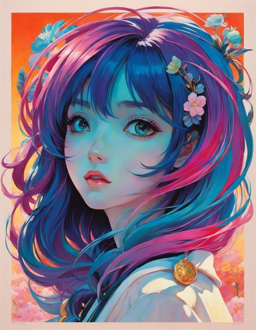 vibrant, dreamlike, impressionist style