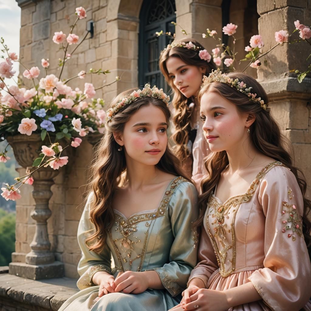 Princesses Watch Blossom Ceremony: Cinematic Portrait Photog...