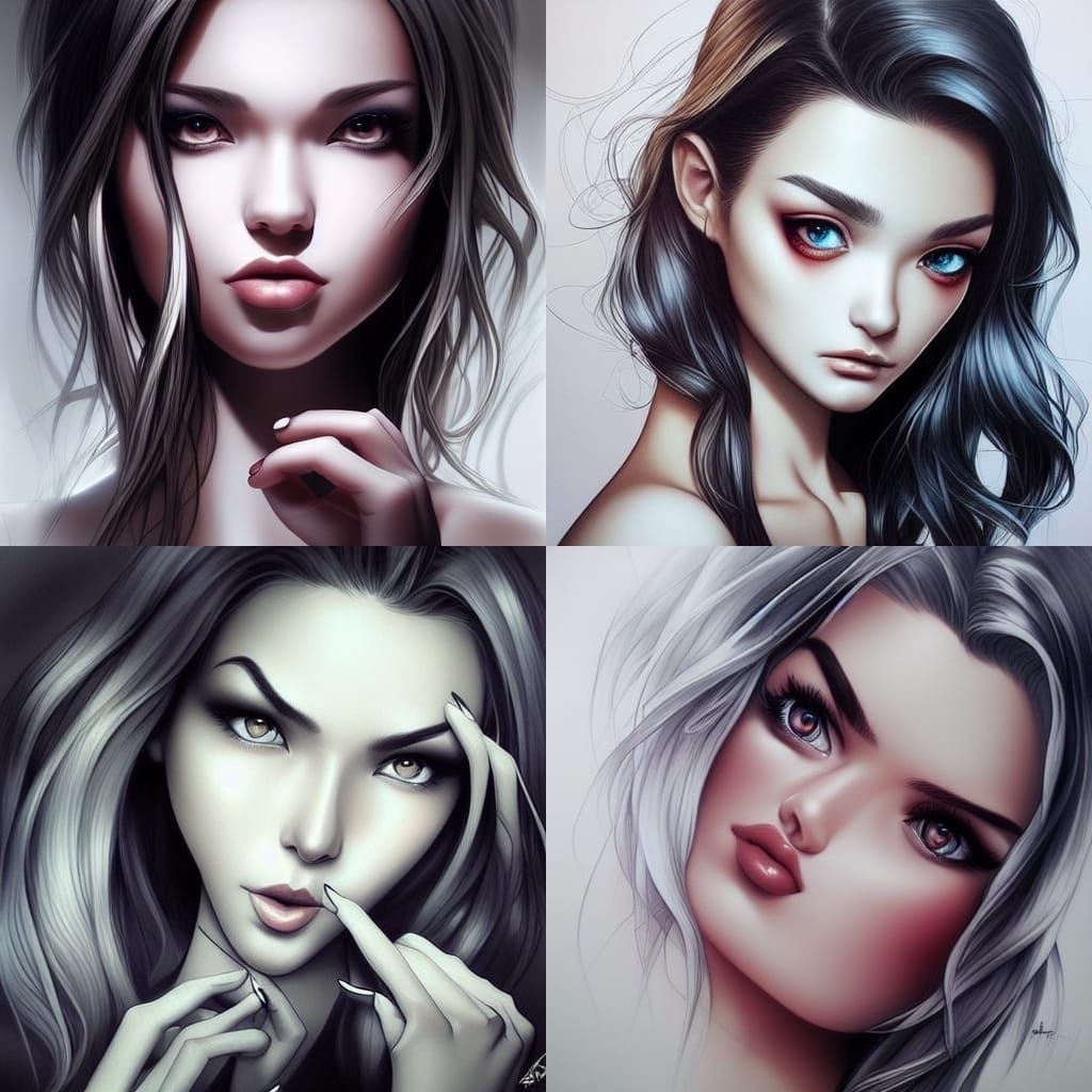 Striking Portrait in Artgerm Style
