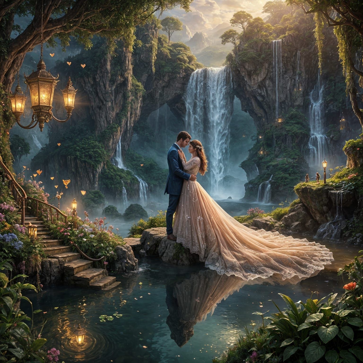 Floating Hearts of Elysium in Romantic Fantasy