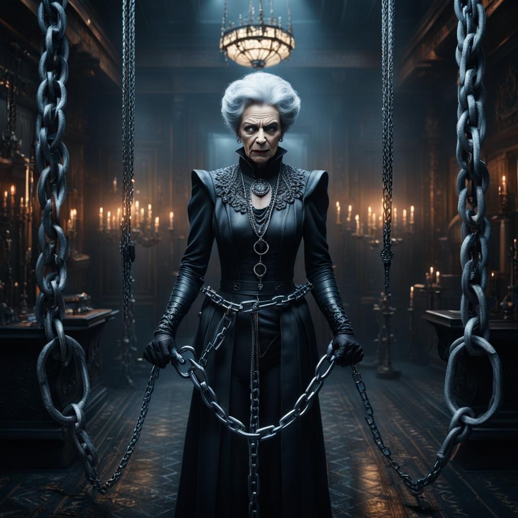 Elegant Villain in Torture Room: Digital Matte Painting