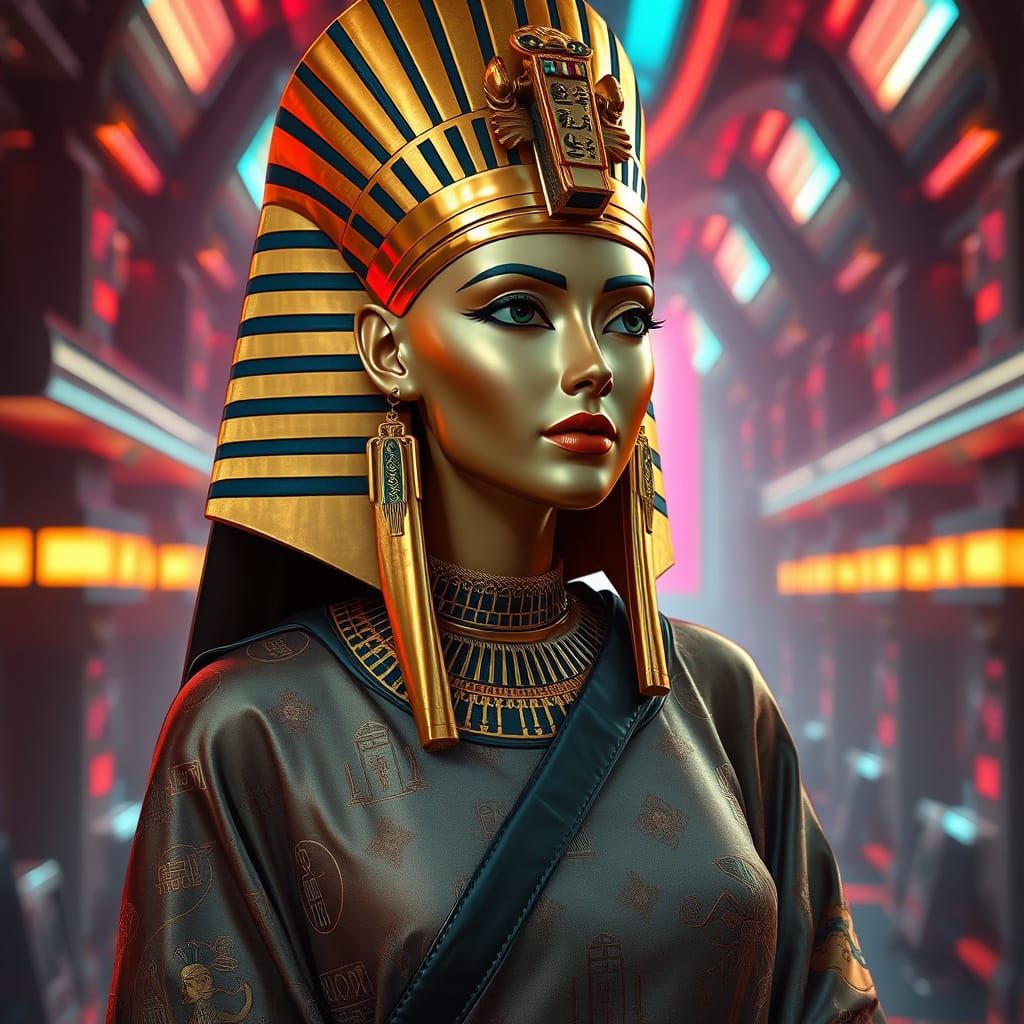 Egyptian Princess in Sci-Fi Ming Dynasty Style
