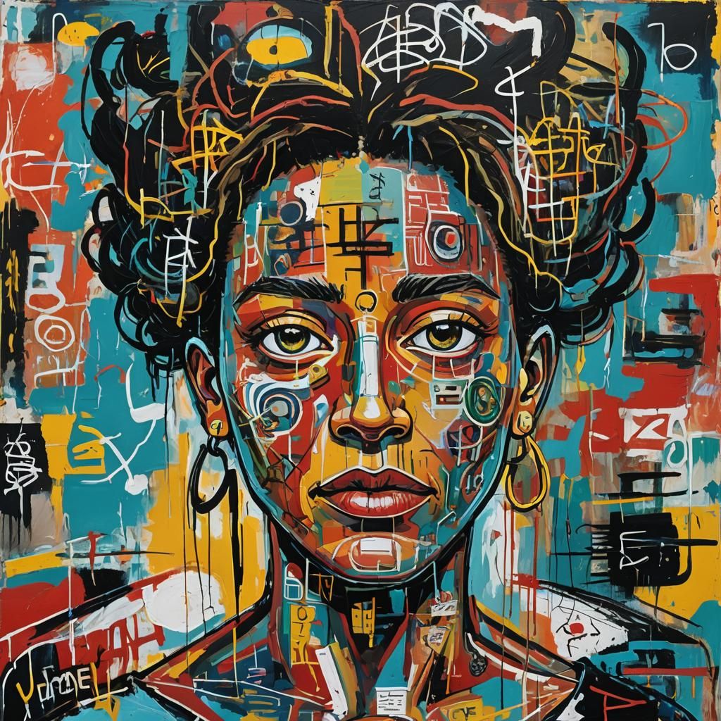 Venus Emerges in Neo-Expressionist Oil Painting