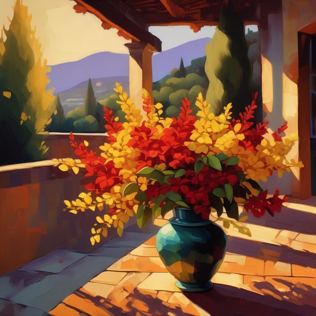Flowers in a vase 8