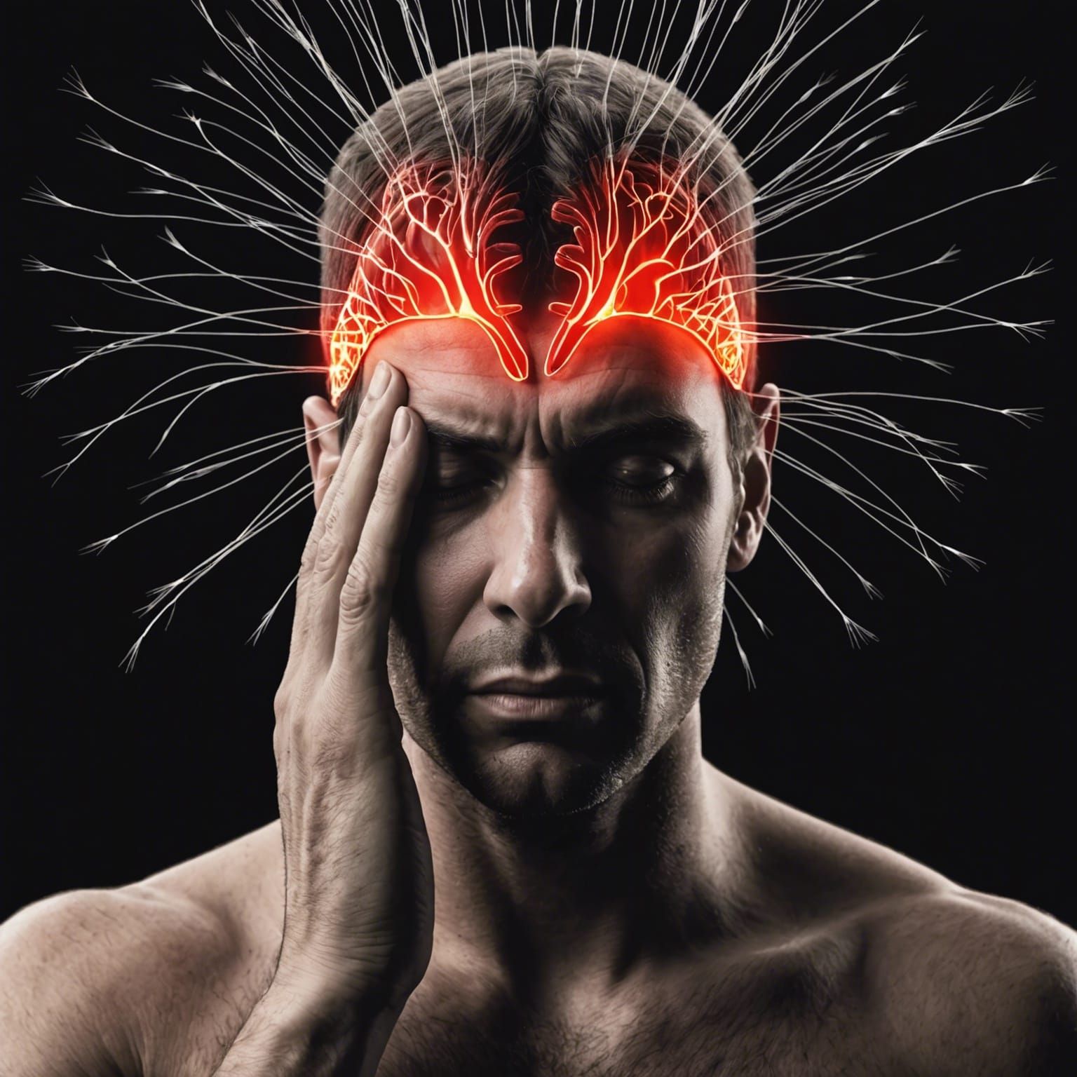 Migraine Attack: AI Generated Visualization