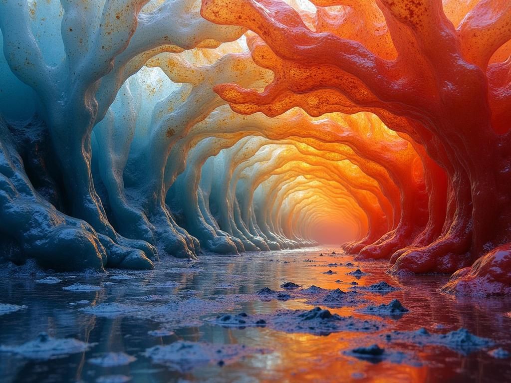 Dimensional Portrait in Glassprint Style