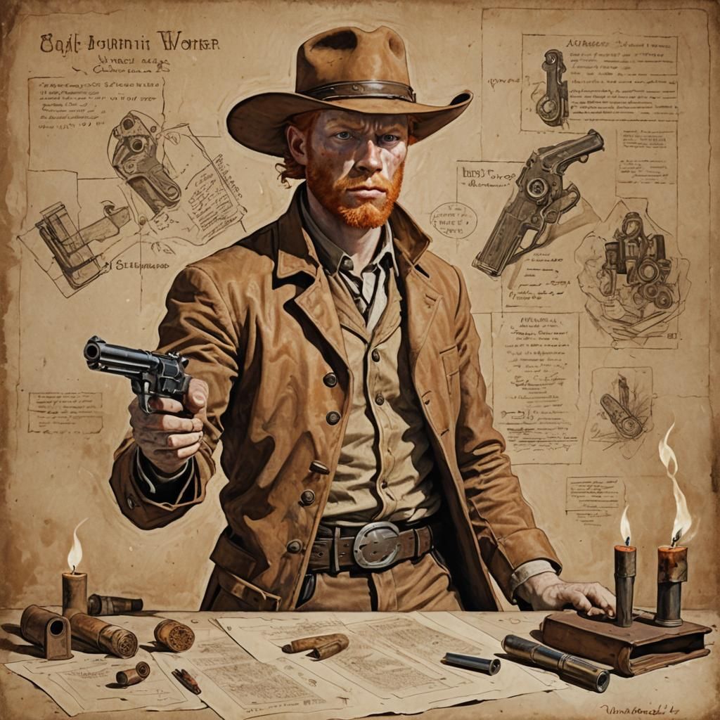 Arcane Gunslinger Portrait with Dynamic Lighting