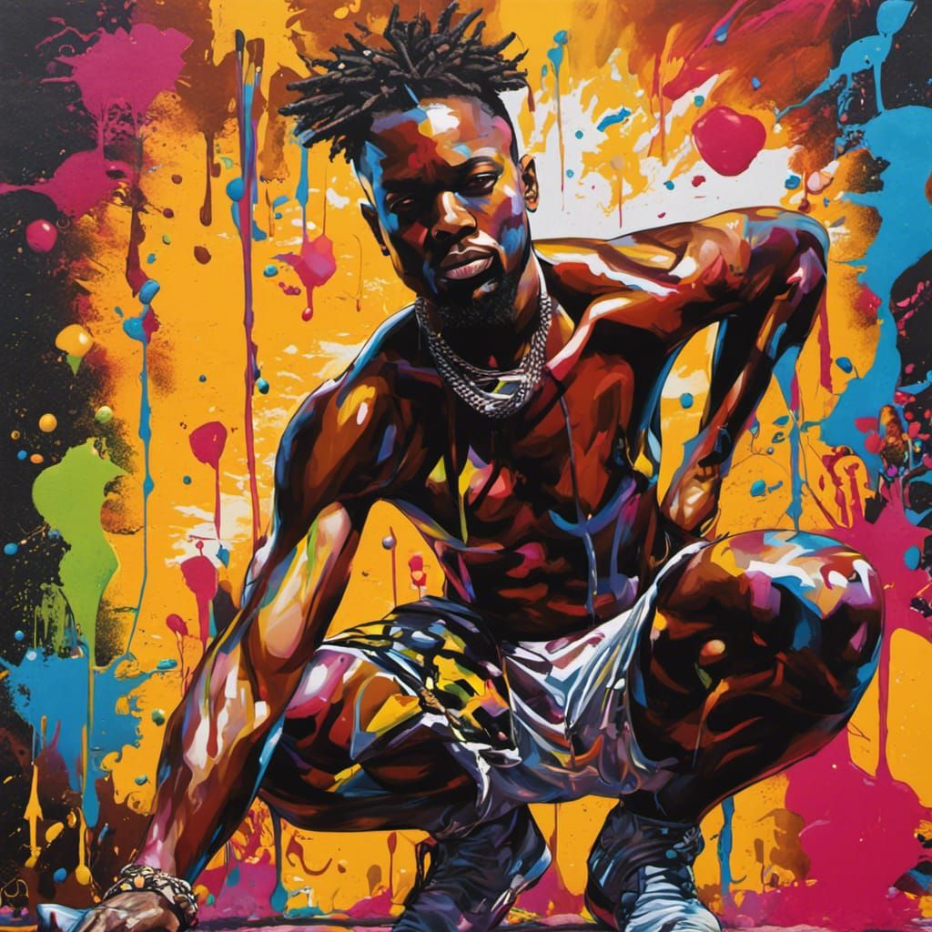 African male, strip dancer