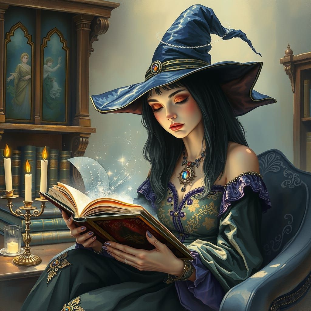 Whispers of Ancient Wisdom in a Dreamlike Study