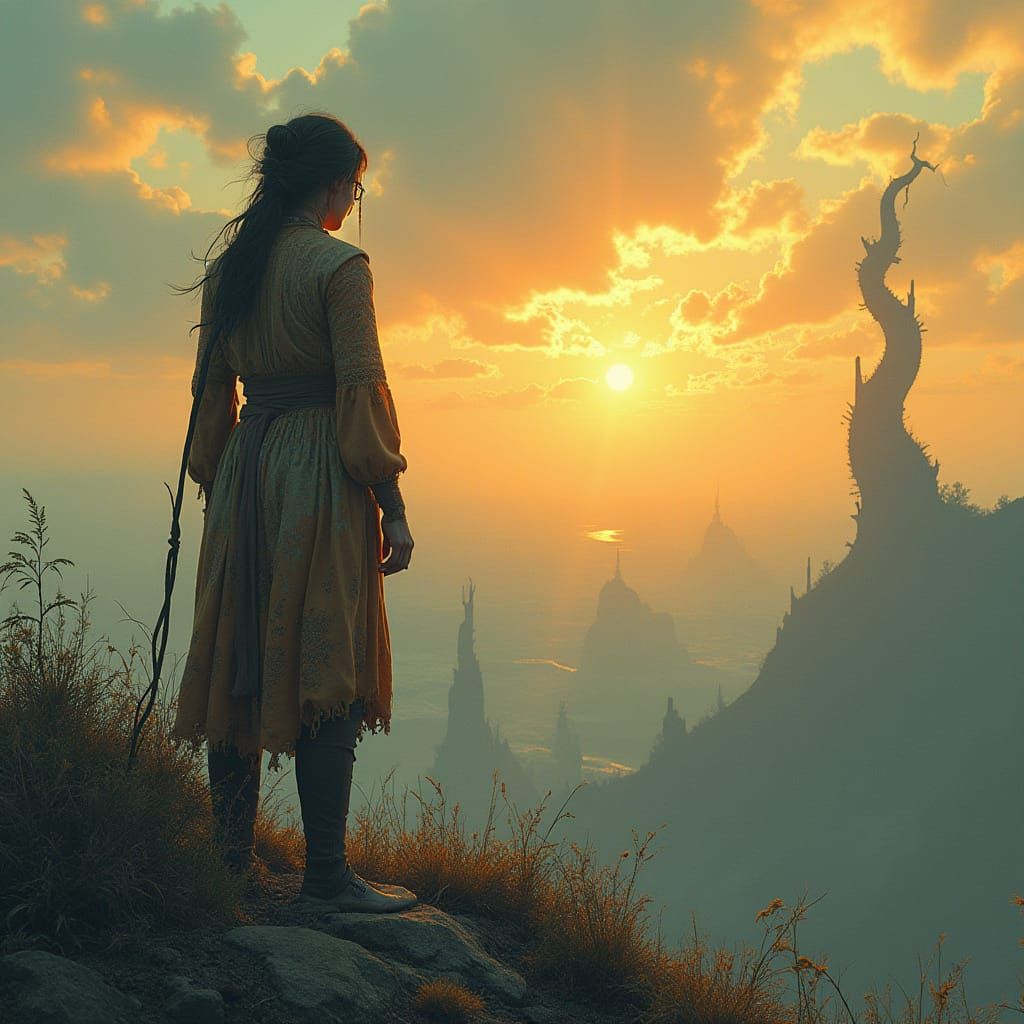 Golden Hour in a Post-Apocalyptic World, Anime-Style