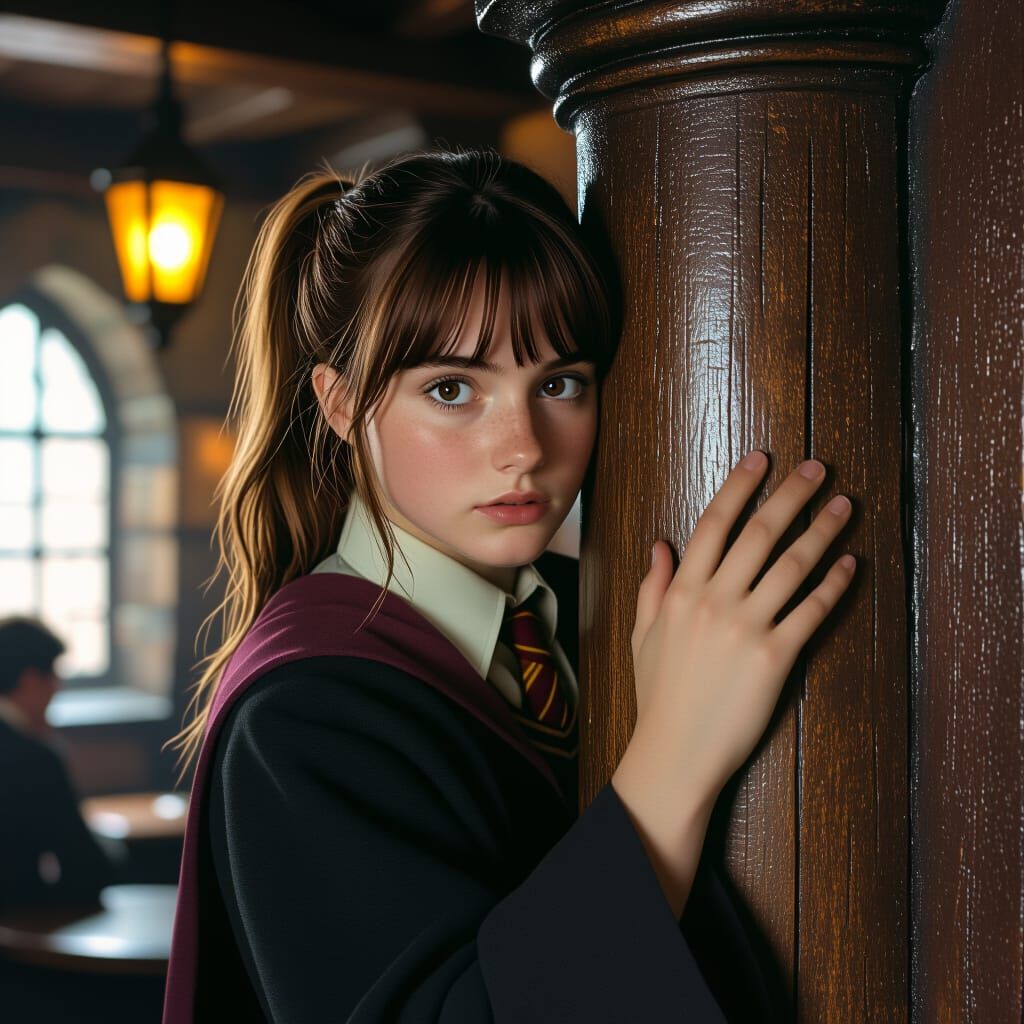 Ravenclaw Student in Tavern, Cinematic Film Still