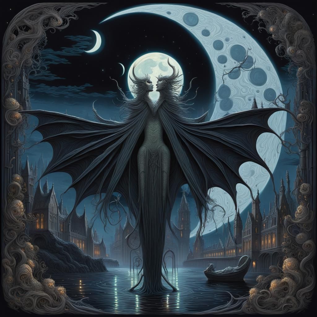 As one in the moonlight glow…