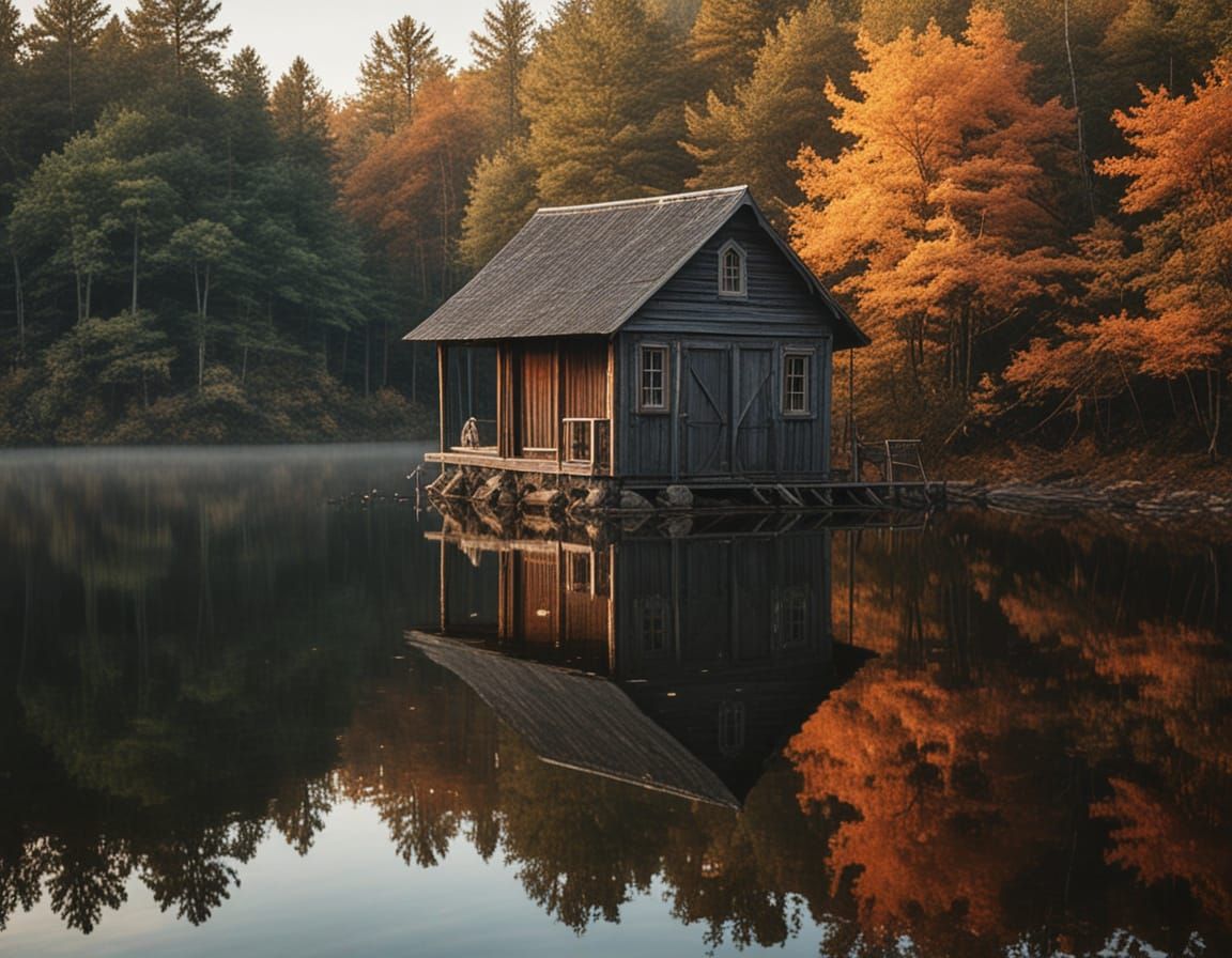 Epic Sunset on a Serene Lake