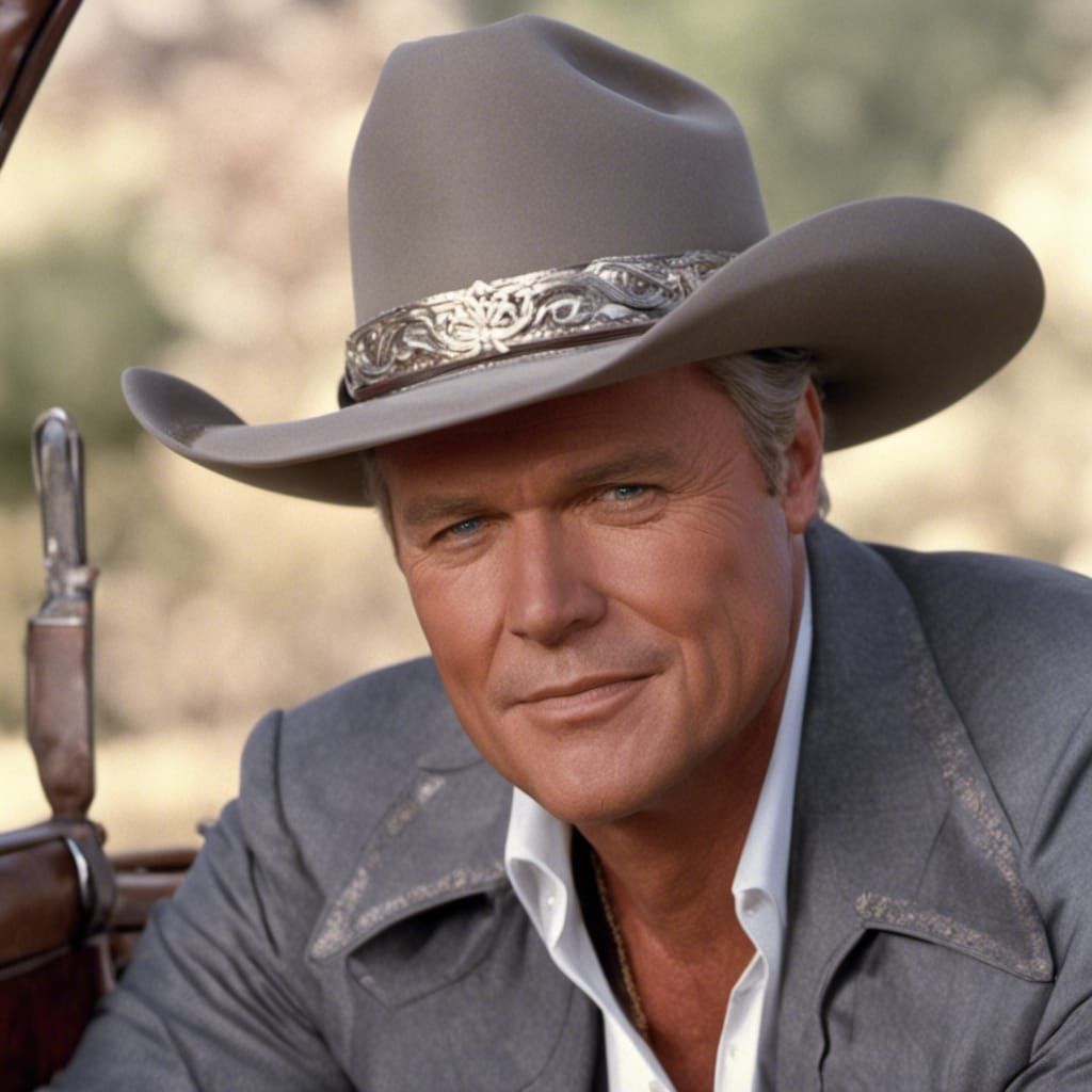 Man in Stetson Hat Digital Portrait