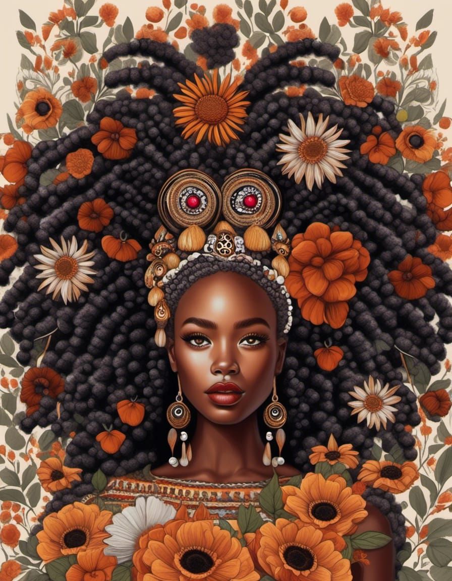 Celebrating Melanin: A Super-Realistic Portrait of Black Bea...