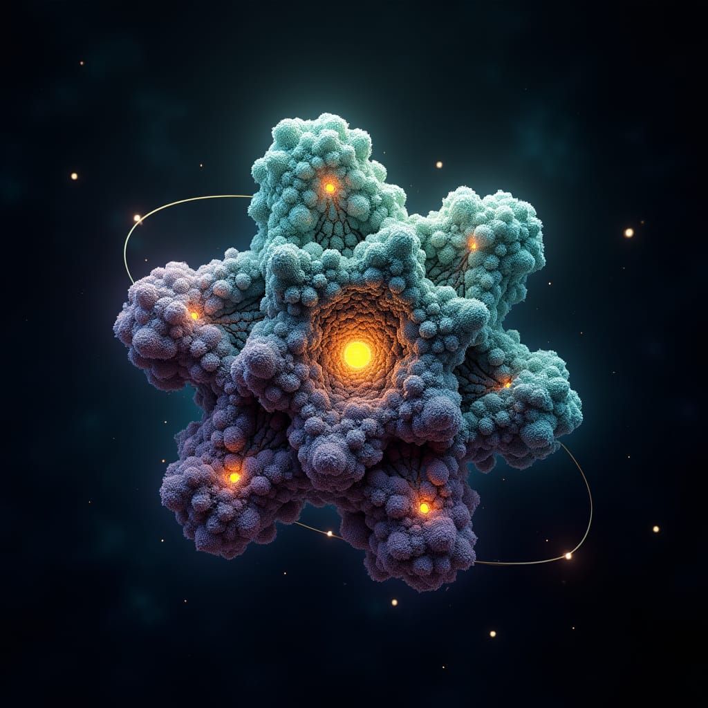 Carbon Atom Structure as Crystalline Metropolis