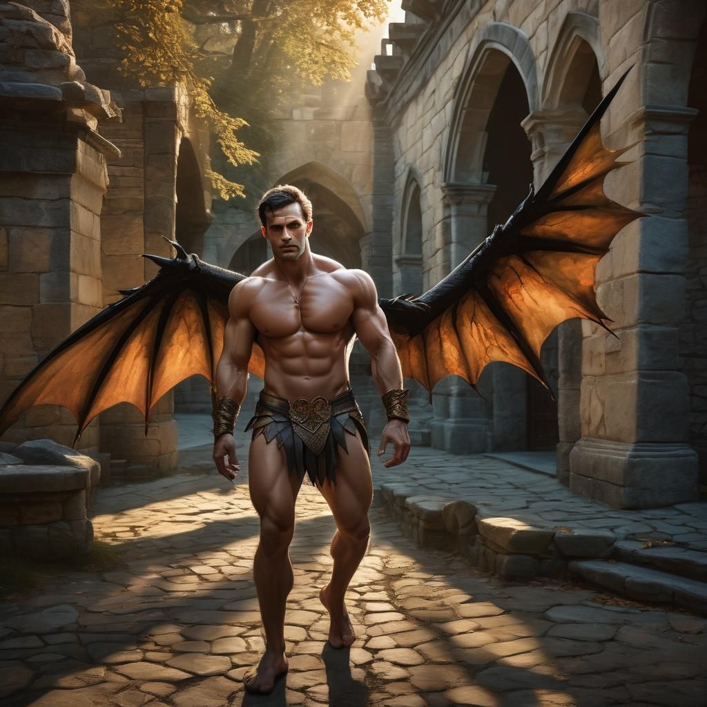 A cinematic photo of a dark fantasy illustration of a hyper-...