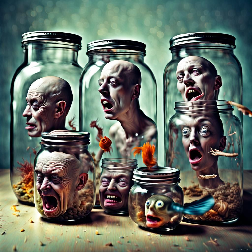 Emotions in Jars: Surreal Digital Photo Composition