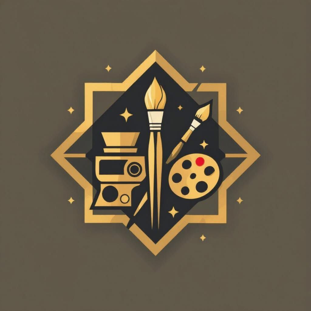 Geometric Logo for Miniature Painting Channel