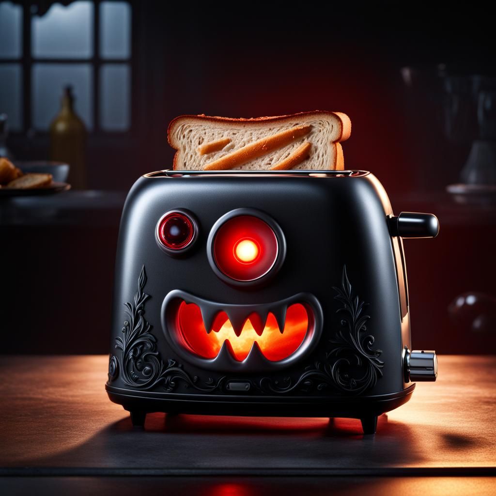 Spooky/cute toaster