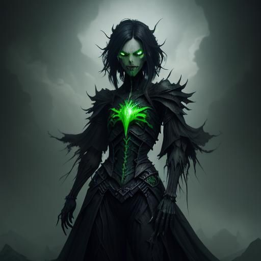 Spectral Figure in Dark Fantasy Matte Painting