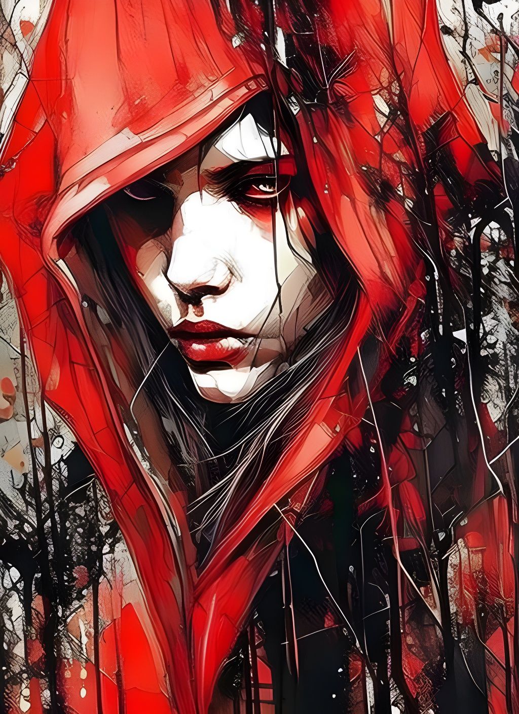 Little Red Riding Hood Portrait as Speedpaint