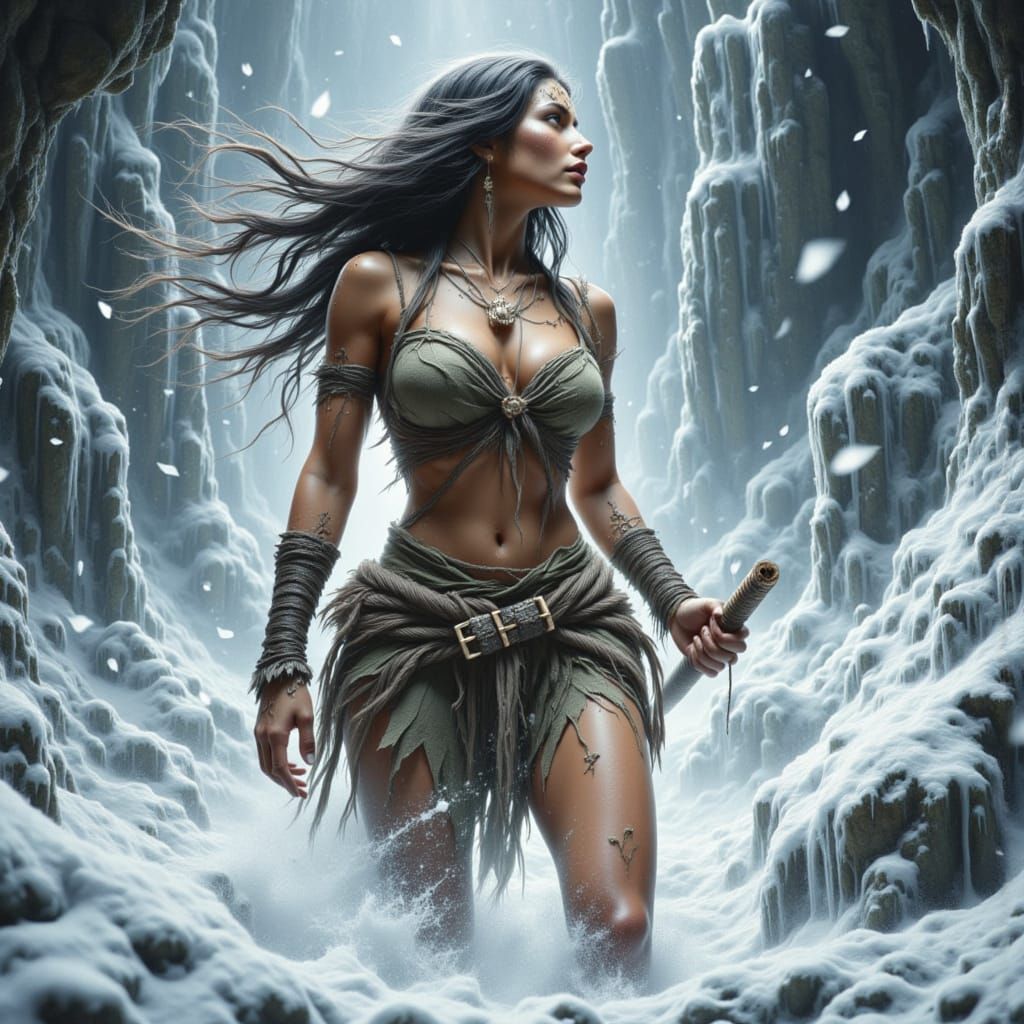 Prehistoric Cave Woman Endures Ferocious Blizzard