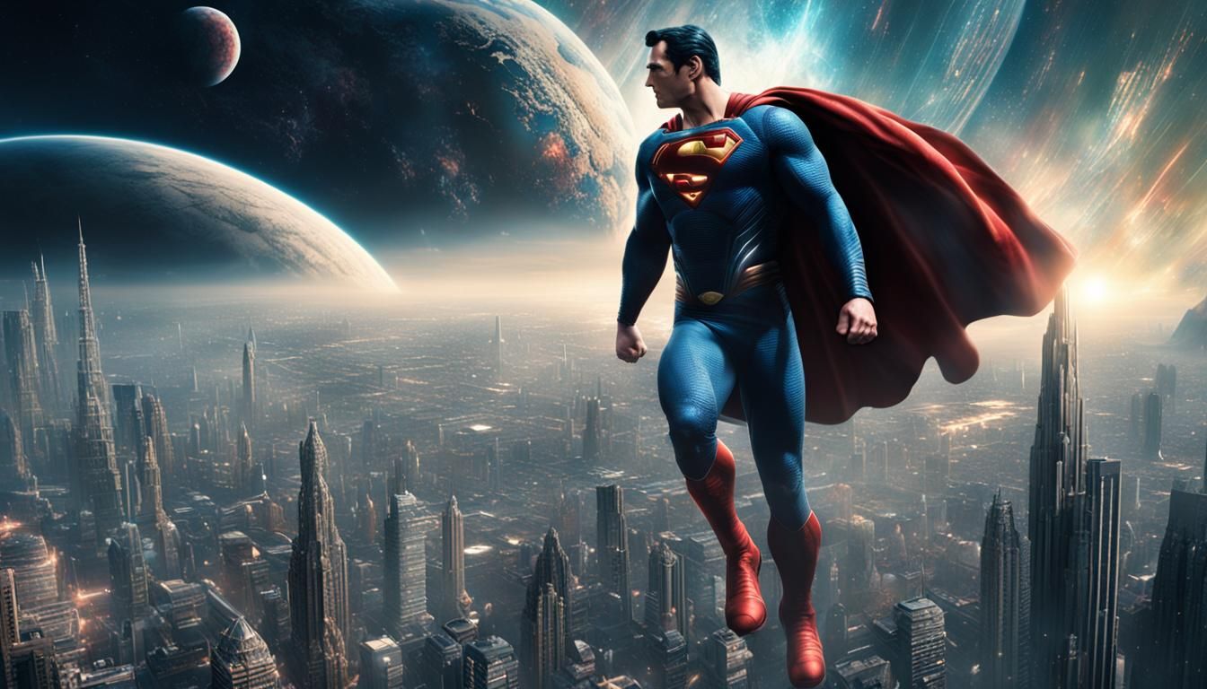Superman in Space: Epic Digital Matte Painting