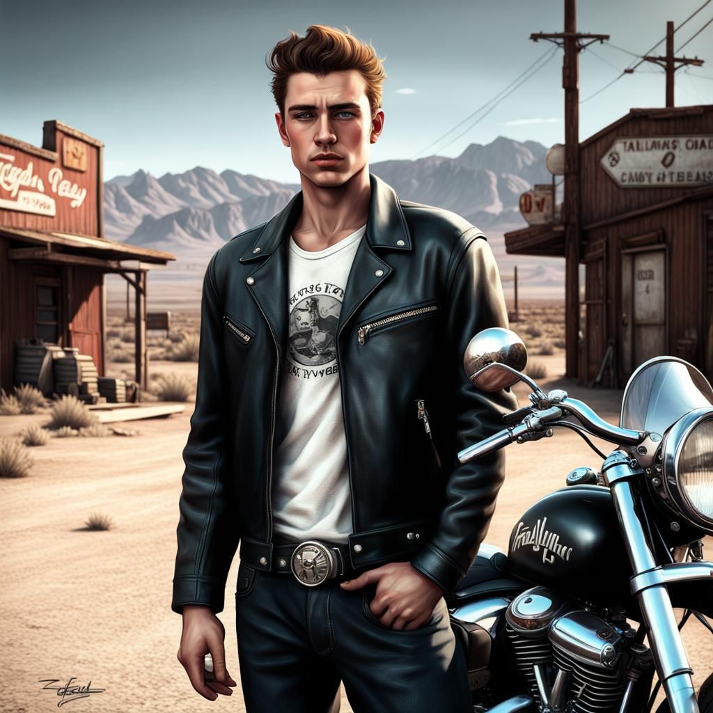 Irish Lad in 1950s Style, Photorealistic Portrait