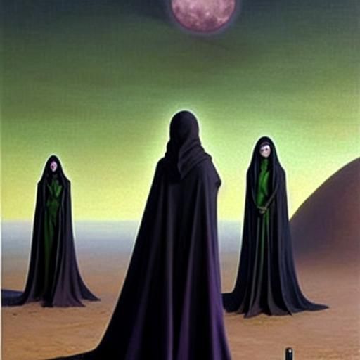 Bene Gesserith Witches in Alien Desert City
