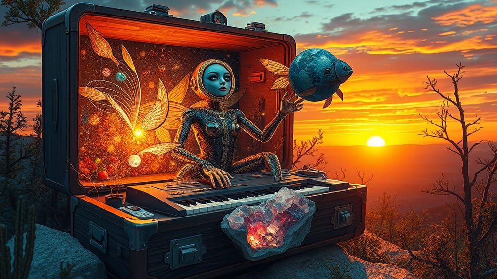 Ethereal Space Travelers in a Surreal Galaxy