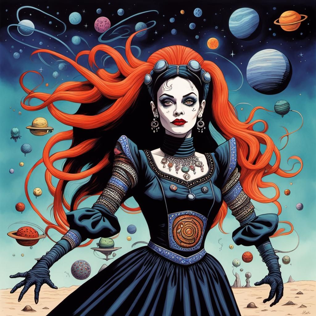 Freaky Pop Culture Queen of Halogens in Action