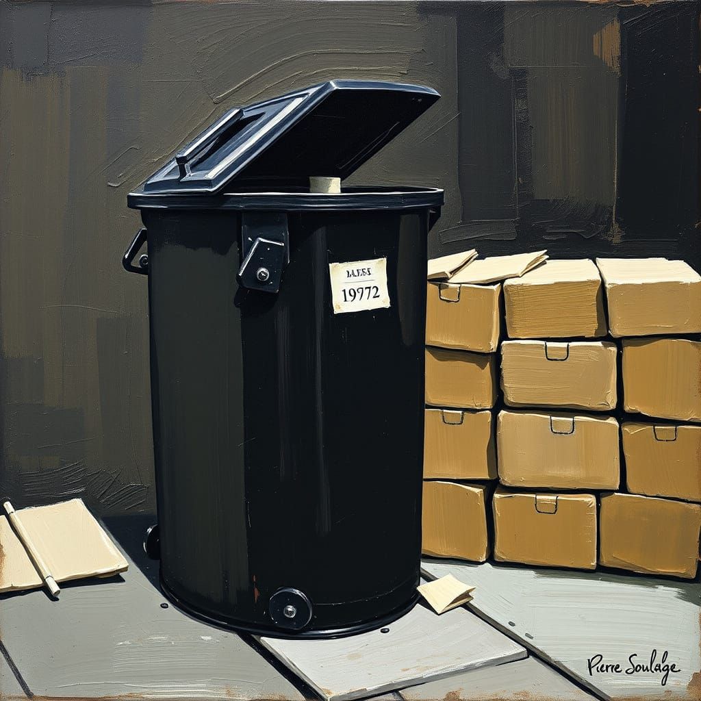 Expressive Garbage Painting in Abstract Style