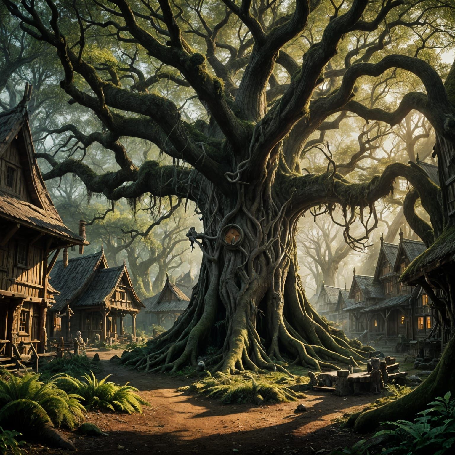 Viking Fantasy City in Cinematic Splendor