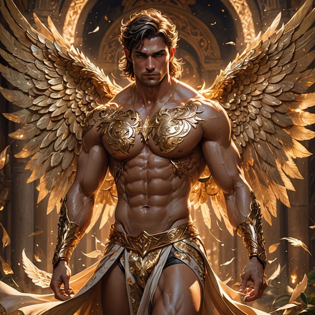 Ethereal Male Angel Battles for His Soul