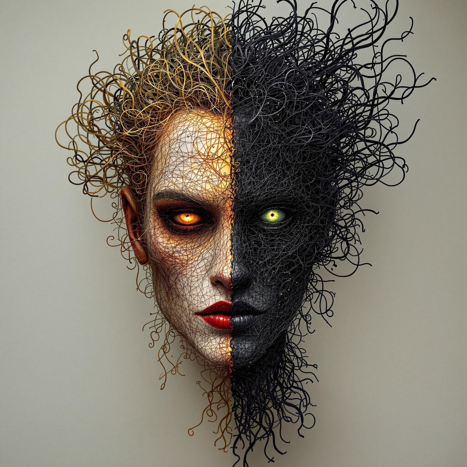 Surrealistic Portrait of Dorian Gray in Victorian Opulence