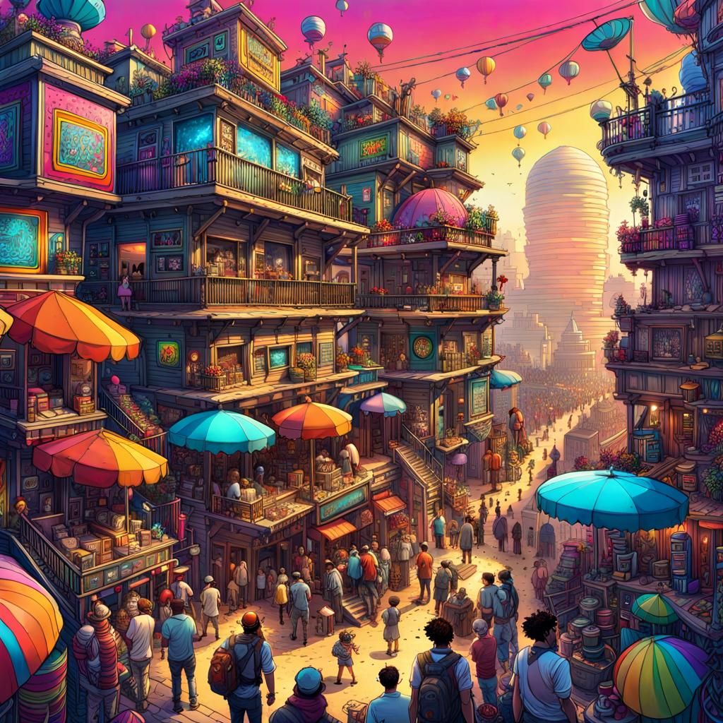 Chaotic Summer Town v11