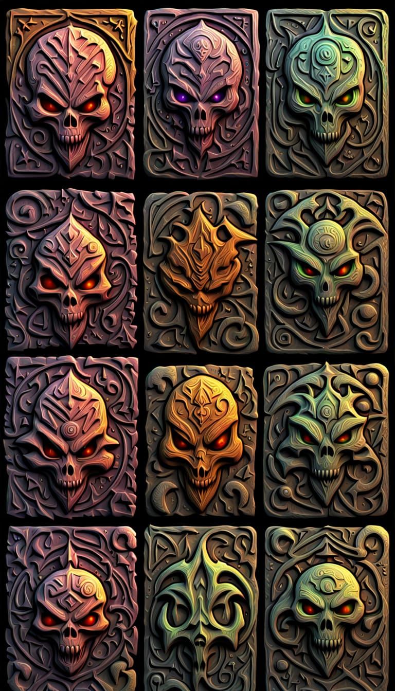 Visceral Alien Sigils in 3D